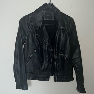 Elodie- black leather jacket
